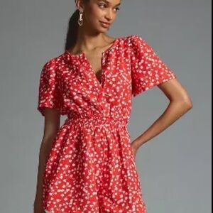 Anthropologie The Somerset Romper: Linen Edition